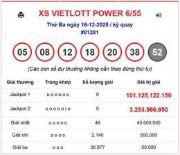 ảnh chụp màn hình dự đoán xổ số power
