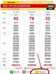 ảnh chụp màn hình kết quả xổ số mb minh ngọc