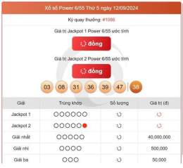 ảnh chụp màn hình kết quả xổ số power 655 hôm nay