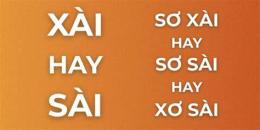 ảnh chụp màn hình sơ xài hay xơ sài