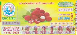 ảnh chụp màn hình xổ số bạc liêu ngày 06 tháng 01