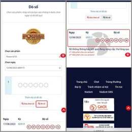 giao diện app cho xem xổ số kiến thiết hôm nay