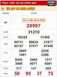 giao diện app coi xổ số đài hà nội hôm nay