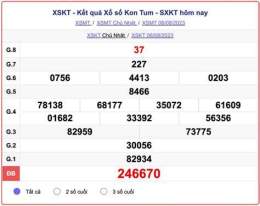 giao diện app quay thử kết quả xổ số kon tum