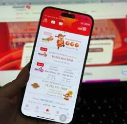 giao diện app số xổ mega