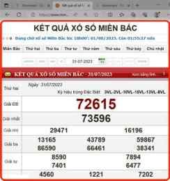 giao diện app so xo mienbac