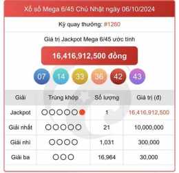 giao diện app trực tiếp xổ số vietlott 6/45