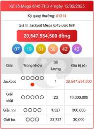 hướng dẫn sử dụng kết quả xổ số mega 645 hôm nay