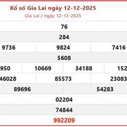 ket qua so xo gia lai hom nay