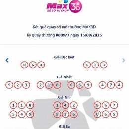 kết quả xổ số 3d +
