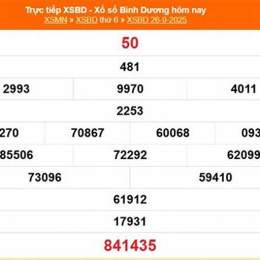 kết quả xổ số bình dương ngày 31 tháng 10
