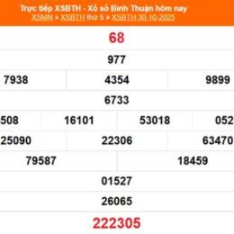 kết quả xổ số bình thuận ngày 30 tháng 04
