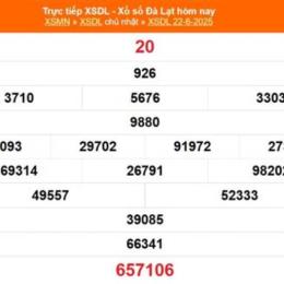 kết quả xổ số đà lạt ngày 22 tháng 2