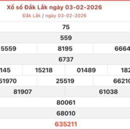 kết quả xổ số đắk lắk ngày