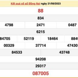 kết quả xổ số đồng nai ngày 21 tháng 1