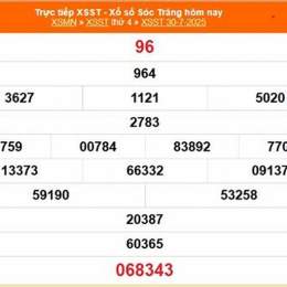 kết quả xổ số sóc trăng 30 ngày