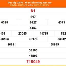 kết quả xổ số tiền giang ngày 5 tháng 10