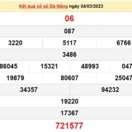 quả xổ số đà nẵng hôm nay