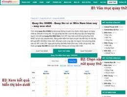 tính năng nổi bật quay số xổ thử miền nam