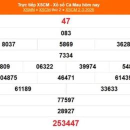 trực tiếp xổ số cà mau hôm nay