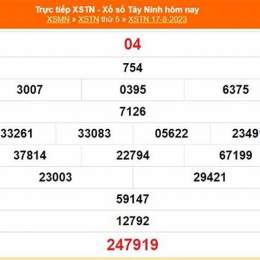 xổ số 17 tây tháng 8