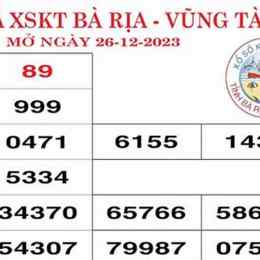 xổ số bà rịa vũng tàu ngày 7 tháng 10
