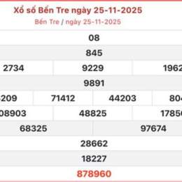 xổ số bên tre hôm nay