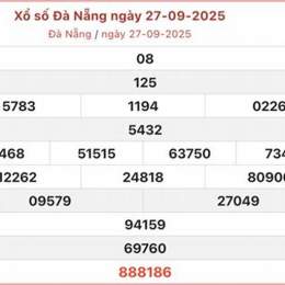 xổ số đà nẵng 27 tháng 6