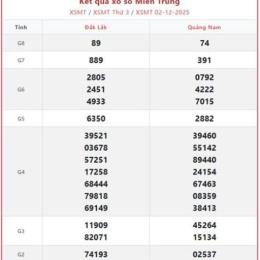 xổ số đài miền trung tuần trước