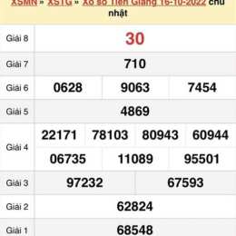 xổ số đài tiền giang chủ nhật tuần rồi