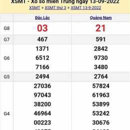 xổ số đài trung thứ ba tuần trước
