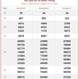xổ số đài trung thứ hai tuần trước