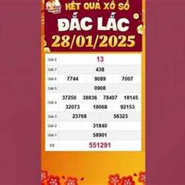 xổ số đắk lắk 28 tháng 10
