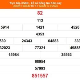 xổ số đồng nai ngày 17 tháng 09