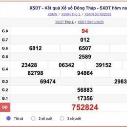 xổ số đồng tháp 10 tuần