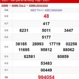 xổ số đồng tháp ngày 29 tháng