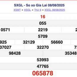 xổ số gia lai chiều hôm nay