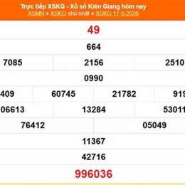 xổ số kiên giang ngày 24 tháng 05