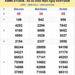 xổ số kiến thiết miền nam thứ sáu tuần trước