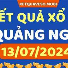 xổ số kiến thiết quảng ngãi ngày 13 tháng 6