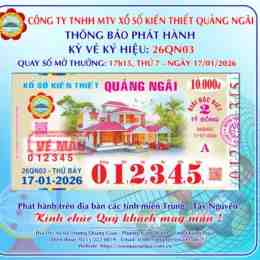 xổ số kiến thiết quảng ngãi ngày 9 tháng 5