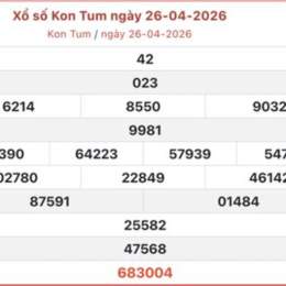 xổ số kon tum 26 tháng 04
