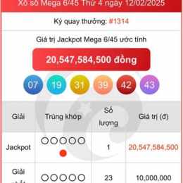 xổ số mega chủ nhật hàng tuần