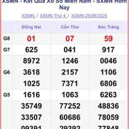 xổ số miền nam 25 8
