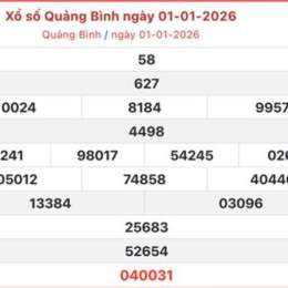 xổ số quảng bình ngày 1 tháng 1