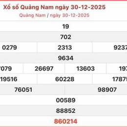 xổ số quảng nam trong 30 ngày