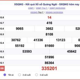 xổ số quảng ngãi 11 tháng 04