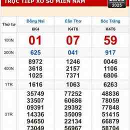 xổ số sóc trăng đồng nai hàng tuần