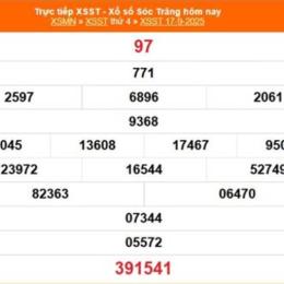 xổ số sóc trăng ngày 17 tháng 09