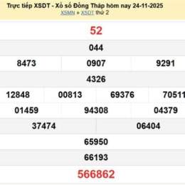 xổ số thứ hai hàng tuần đồng tháp
